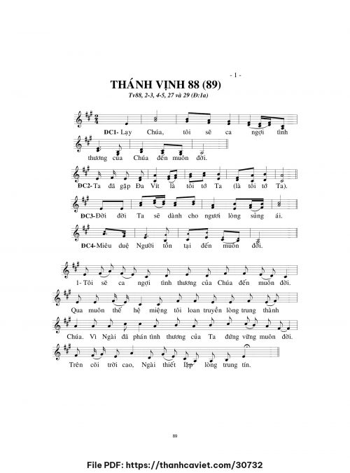 Thánh vịnh 88 - Lm. Minh Hân - trang 1