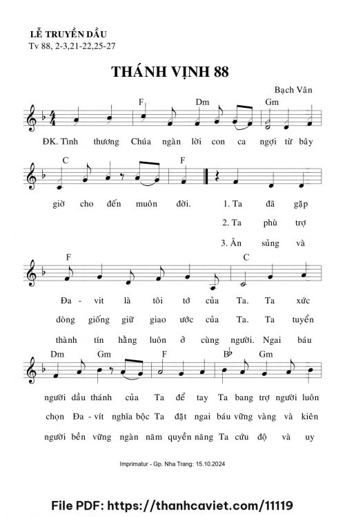 Thánh vịnh 88 - Lm. Bạch Vân - trang 1
