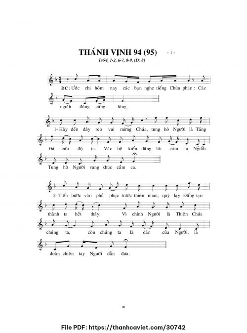 Thánh vịnh 94 - Lm. Minh Hân - trang 1