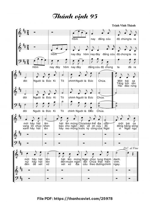 Thánh vịnh 95 - Trịnh Vĩnh Thành - trang 1