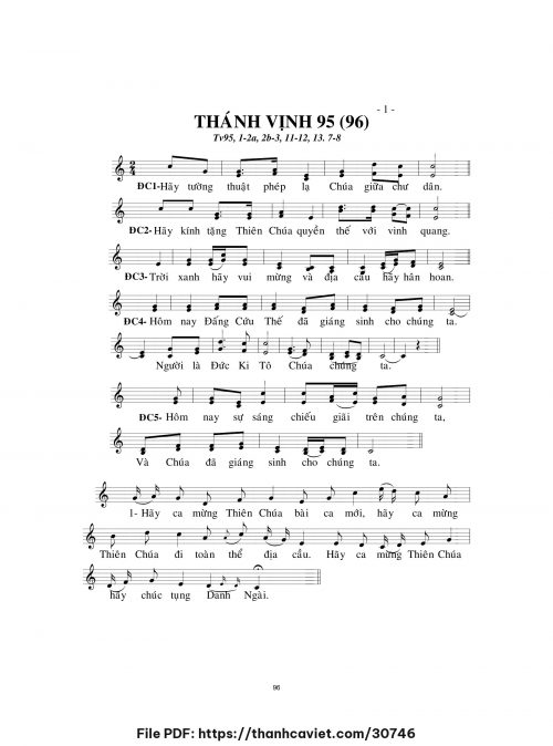 Thánh vịnh 95 - Lm. Minh Hân - trang 1