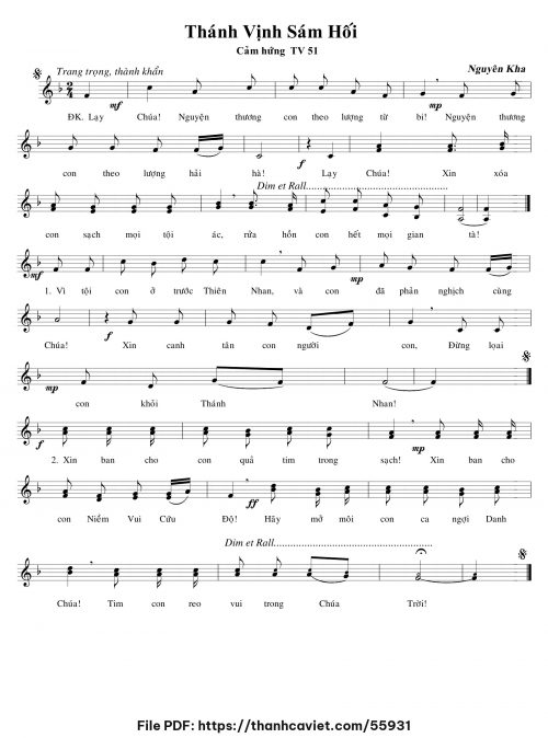 Thánh vịnh sám hối - Nguyên Kha - trang 1