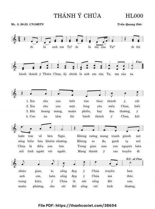 Thánh ý Chúa - Trần Quang Đức - trang 1