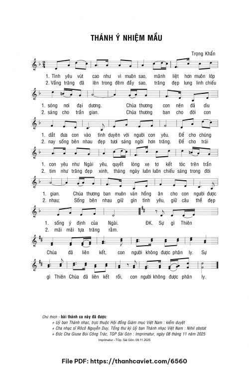Thánh ý nhiệm mầu - Lm. Trọng Khẩn - trang 1