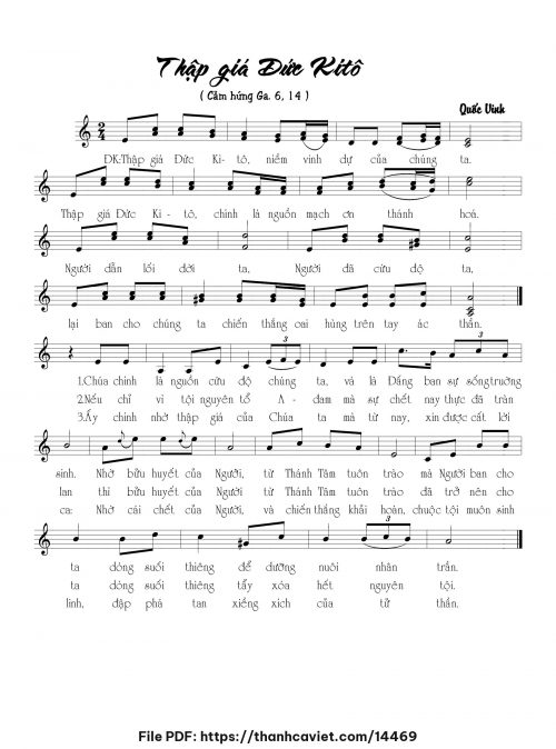 Thập giá Đức Kitô - Quốc Vinh - trang 1