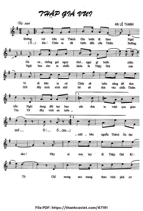 Thập giá vui - An Lệ Thanh - trang 1