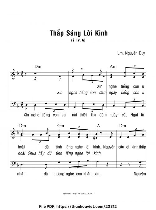 Thắp sáng lời kinh - Lm. Nguyễn Duy - trang 1