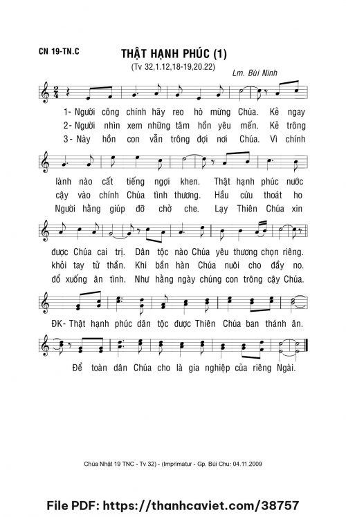 Thật hạnh phúc 1 - Lm. Bùi Ninh - trang 1