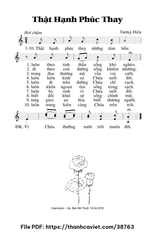 Thật hạnh phúc thay - Lm. Vương Diệu - trang 1