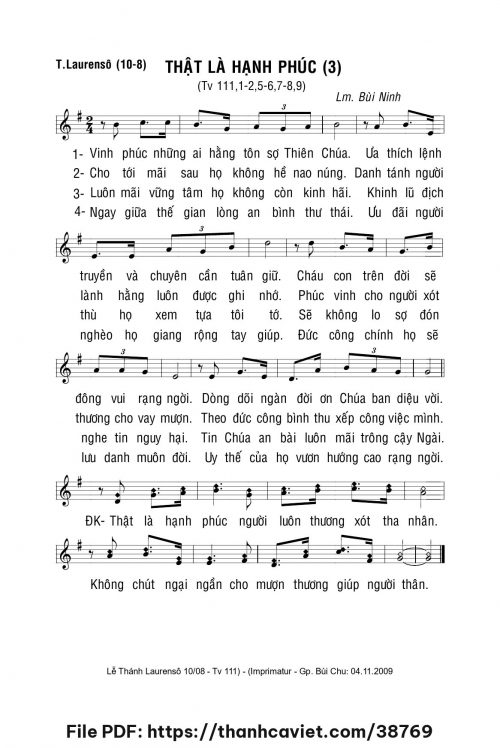Thật là hạnh phúc 3 - Lm. Bùi Ninh - trang 1