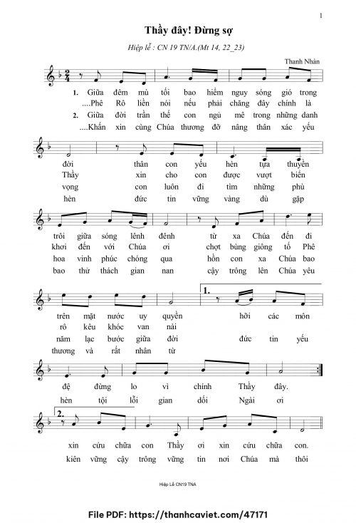 Thầy đây Đừng sợ - Thanh Nhàn - trang 1
