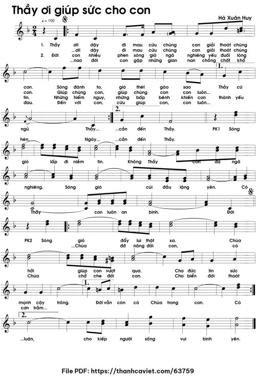 Thầy ơi giúp sức cho con - Hà Xuân Huy - trang 1