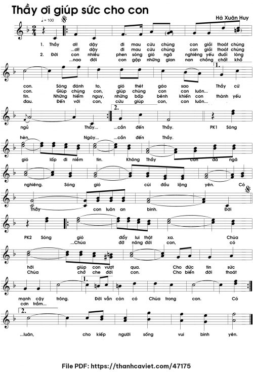Thầy ơi giúp sức cho con - Hà Xuân Huy - trang 1