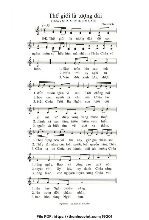 Thế giới là tượng đài - Phanxicô - trang 1