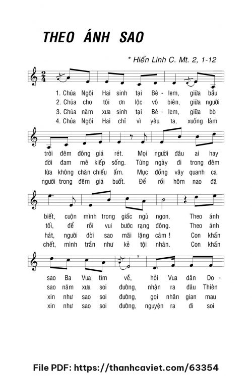 Theo ánh sao - Lm. La Thập Tự - trang 1