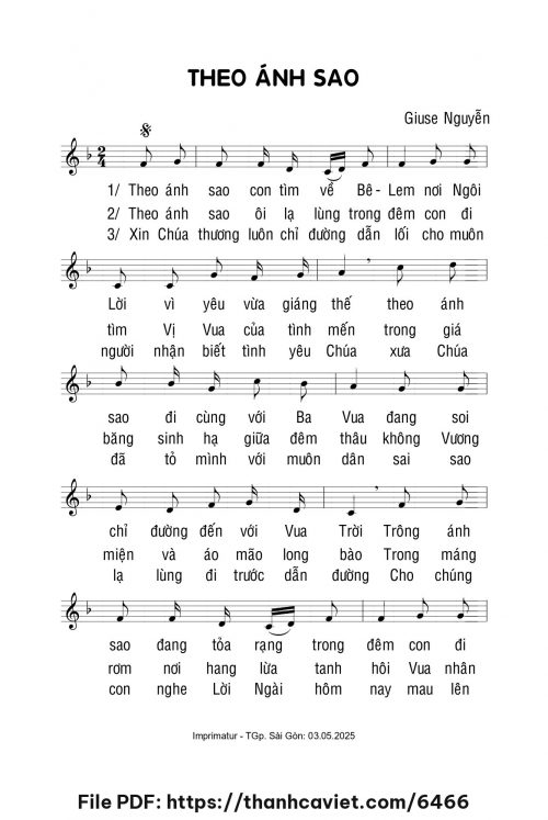 Theo ánh sao - Giuse Nguyễn - trang 1