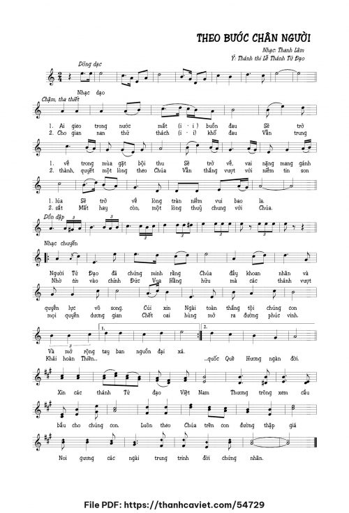 Theo bước chân người - Thanh Lâm (Song Mộc) - trang 1