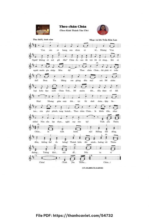 Theo chân Chúa - Trần Kim Lan - trang 1