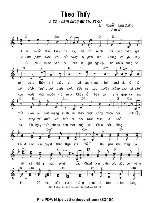 Theo Thầy - Lm. Nguyễn Hùng Cường - Viễn Xứ - trang 1