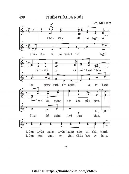 Thiên Chúa Ba Ngôi - Lm. Mi Trầm - trang 1