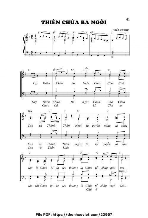 Thiên Chúa Ba Ngôi - Viết Chung - trang 1