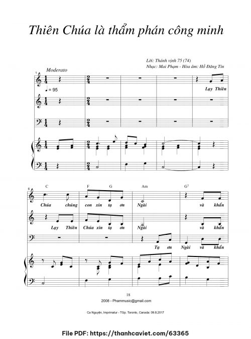 Thiên Chúa là thẩm phán công minh - Mai Phạm - trang 1