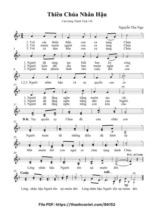Thiên Chúa nhân hậu - Nguyễn Thu Nga - trang 1