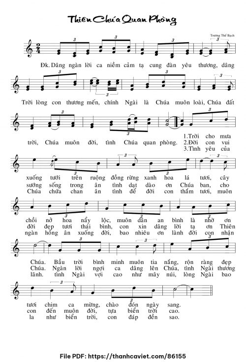 THiên Chúa quan phòng - Trương Thế Bạch - trang 1