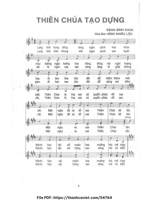 Thiên Chúa tạ dựng - Đặng Đình Khoa - trang 1