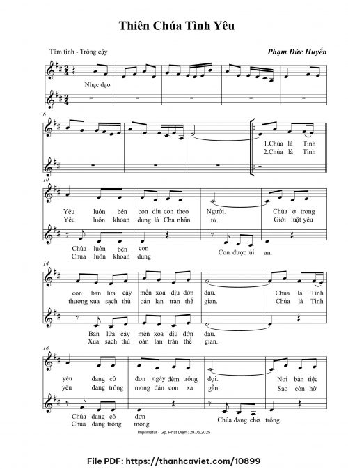 Thiên Chúa tình yêu - Phạm Đức Huyến - trang 1