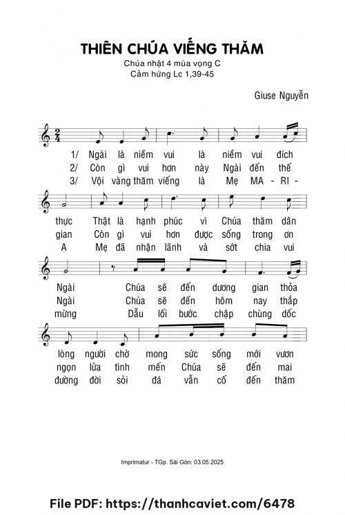 Thiên Chúa viếng thăm - Giuse Nguyễn - trang 1
