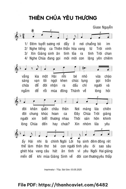 Thiên Chúa yêu thương - Giuse Nguyễn - trang 1