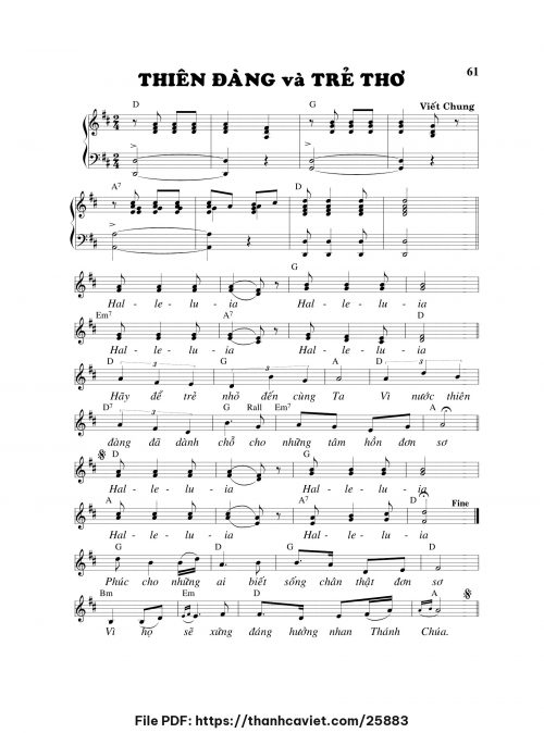 Thiên đàng và trẻ thơ - Viết Chung - trang 1