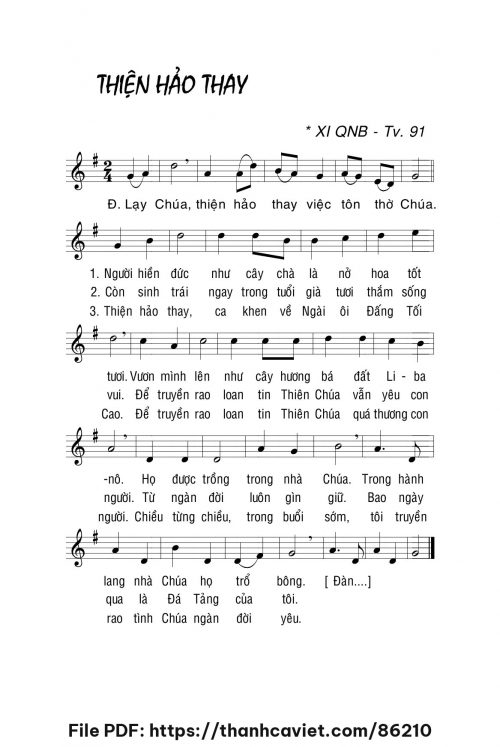 Thiện hảo thay - Lm. La Thập Tự - trang 1