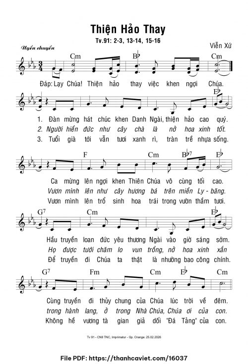Thiện hảo thay - Viễn Xứ - trang 1