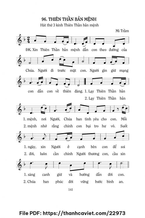 Thiên Thần bản mệnh - Lm. Mi Trầm - trang 1