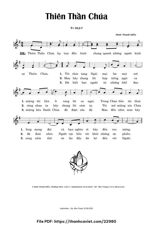 Thiên Thần Chúa - Đinh Thanh Hiền - trang 1