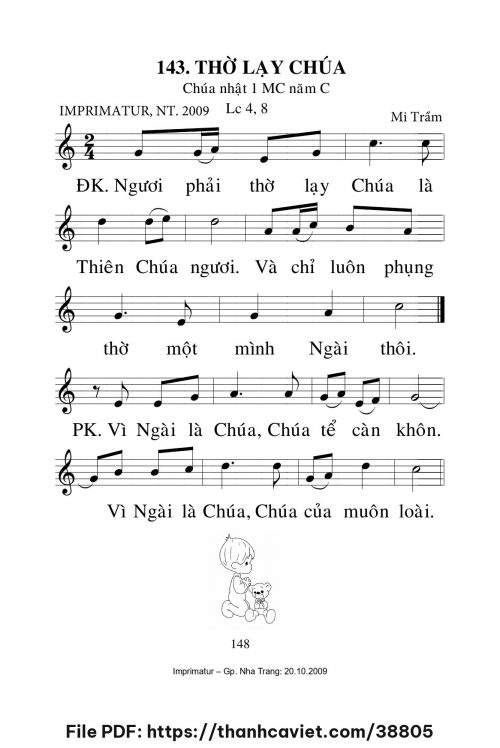 Thờ lạy Chúa [CN1 MCC] – - Lm. Mi Trầm - trang 1