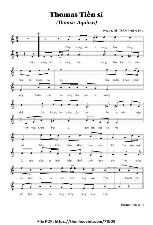Thomas Tiến sĩ - Trầm Thiên Thu - trang 1