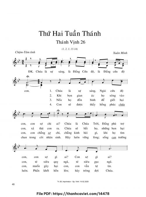 Thứ Hai Tuần Thánh - Xuân Minh - trang 1