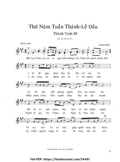 Thứ Năm Tuần Thánh – Lễ Dầu - Xuân Minh - trang 1