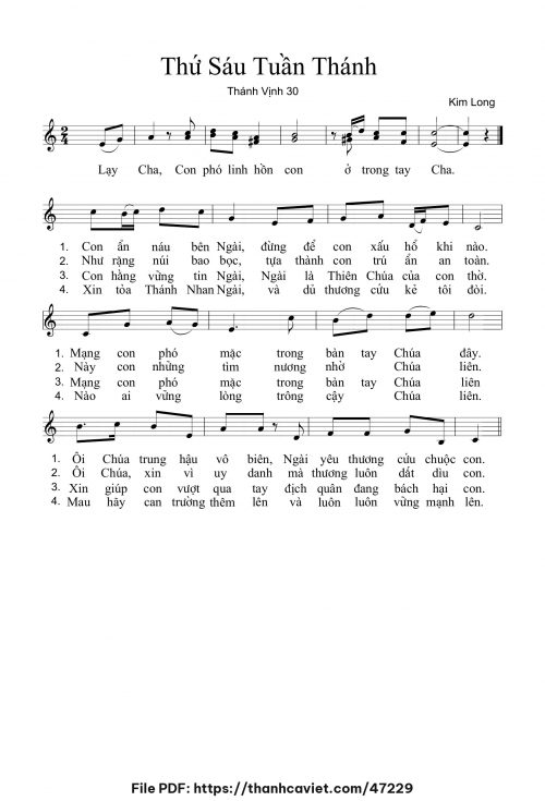 Thứ Sáu tuần thánh - Lm. Kim Long - trang 1