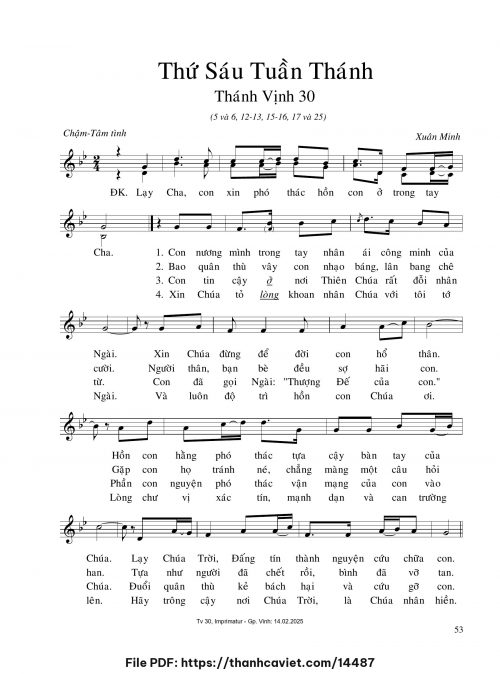 Thứ Sáu Tuần Thánh - Xuân Minh - trang 1