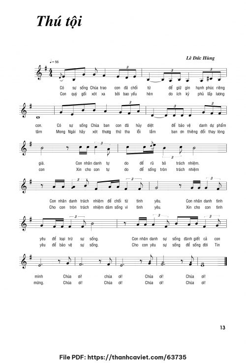 Thú tội - Lê Đức Hùng - trang 1