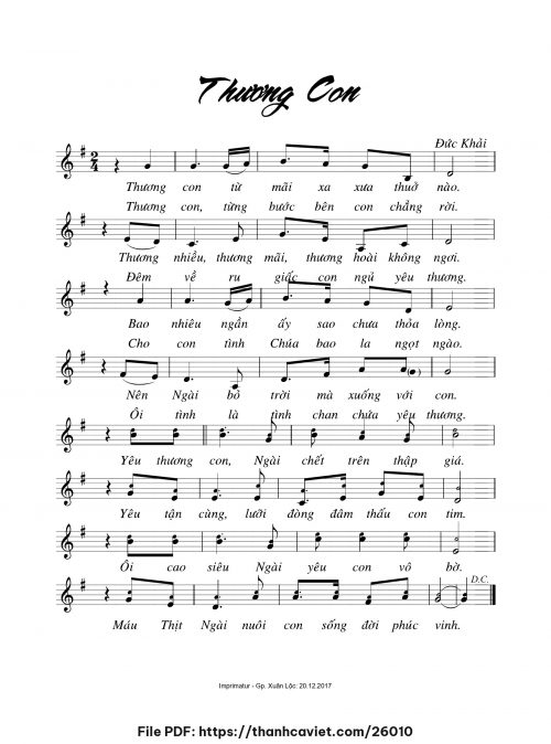 Thương con - Đức Khải - trang 1
