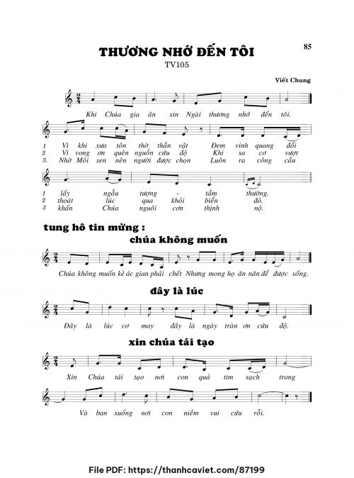 Thương nhớ đến tôi - Viết Chung - trang 1