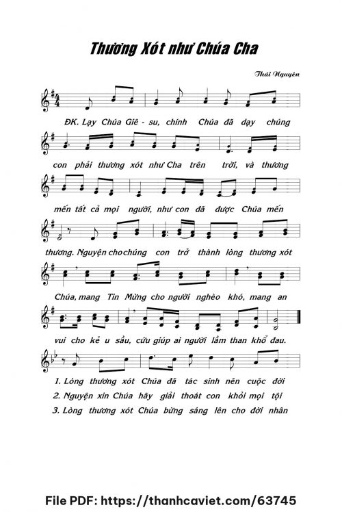 Thương xót như Chúa Cha - Lm. Thái Nguyên - trang 1