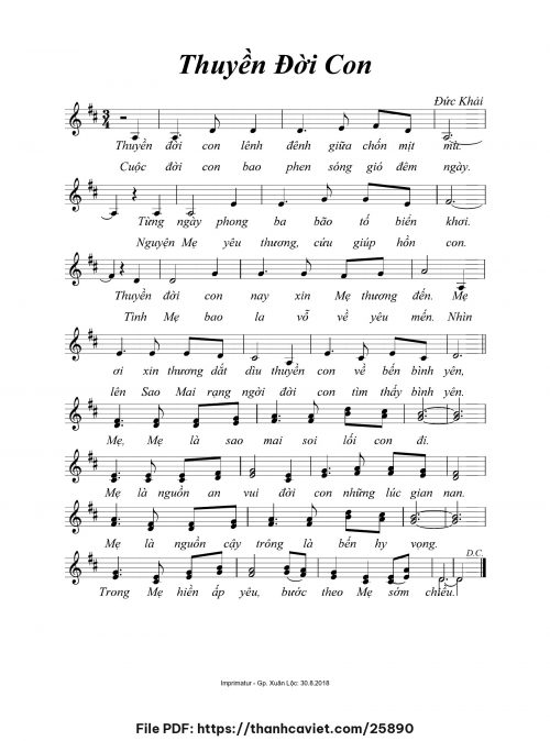 Thuyền đời con - Đức Khải - trang 1