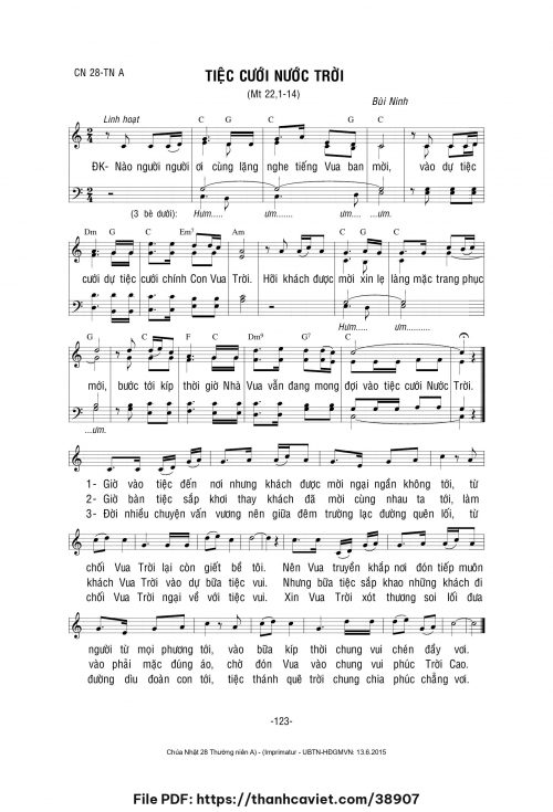 Tiệc cưới nước trời - Lm. Bùi Ninh - trang 1