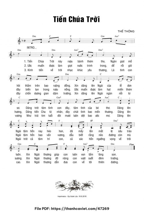 Tiến Chúa Trời - Thế Thông - trang 1